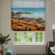 Yoolax Motorized Roller Shades with Remote, Personalized Image Printed Smart Blinds Work with Alexa, Automatic Shades for Windows Bedroom Office, Custom Size and Picture(Nature Sea) product image
