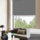Allesin Motorized Roller Blinds with Remote Control for Windows, Blackout Automatic Smart Shades, Dry Battery Powered Electric Blind (Smoky Gray 23" W x 72" H) Smoky Gray 23"W x 72"H product image