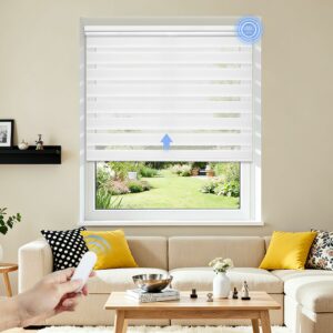 Grandekor Motorized Zebra Blinds 35"x72