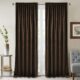 StangH Brown Blackout Velvet Drapes for Living Room 96 inches Long Luxury Home Decor Heat & Sound Reducing Energy Smart Curtains for Bedroom, W52 x L96, 2 Panels 52"W x 96"L (Pack of 2) Brown Series - Brown product image