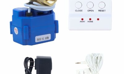 E-SDS Water Heater Leak Detector with Automatic Water Shut-Off, Sensors and Sounds Alarm, ,Automatic Water Leak Shut Off Valve System for Pipes 1/2in NPT for Laundry, Water Heaters and More 1/2in & 1 sensor product image