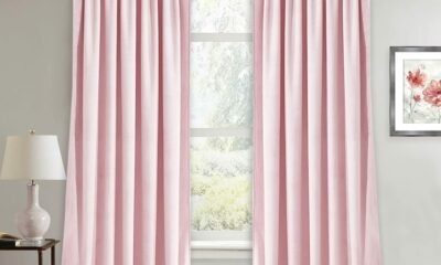 RYB Home Velvet Curtains 108 inches Long, Super Soft Nursery Decor Room Darkening Curtains Privacy Protect Velvet Drapes for Kids Room, Blush Pink, 52 x 108 Long, 2 Panels Blush Pink 52"W x 108"L (Pack of 2) product image