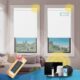 DENFOON Motorized Blinds with Remote,Thermal Electric Blinds【Solar Panel】,Customizable Automatic Roller Shades, Blackout Remote Control Blinds for Windows Upgrade to Smart Blinds, White,20" W x 72" H A-white 20"W x 72"H product image