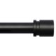 Curtain Rods for Windows 16 to 144 Inches Adjustable Length 1 Inch Diameter Window Curtain Rod with Aluminium Finials, Black Black 16" to 144" product image