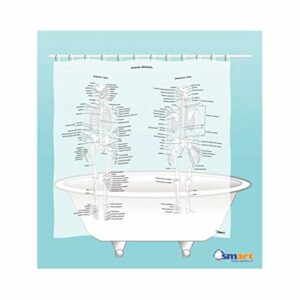 Human Skeleton Shower Curtain - EVA Vinyl, 71" x 71" product image