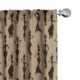 Ambesonne African Window Curtains, Woman of Color Carrying Water Vases Oriental Culture Silhouette Pattern, Lightweight Decor 2-Panel Set with Rod Pocket, Pair of - 28" x 63", Beige Brown 28"W x 63"L (Pack of 2) Beige Brown product image