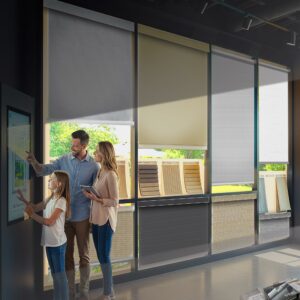 HILADUO 100% Blackout Roller Shades - Thermal Insulated Window Blind