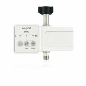 FLIP Smart Home Water Toilet Leak Detector Alarm and Automatic Shut Off Valve - Water Sensor Alarm Shut Off Tool - Easy Installation - Battery Operated - Protect Your Home from Water Damage aquaHALT FLIP - Toilet product image