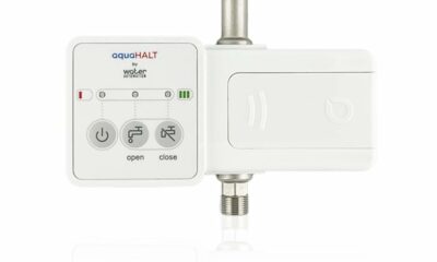 FLIP Smart Home Water Toilet Leak Detector Alarm and Automatic Shut Off Valve - Water Sensor Alarm Shut Off Tool - Easy Installation - Battery Operated - Protect Your Home from Water Damage aquaHALT FLIP - Toilet product image