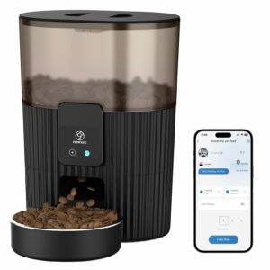 PAPIFEED 3L WiFi Automatic Cat Feeder with Stainless Steel Bowl