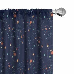 Ambesonne Astrology 28x63 Window Curtains (2-Panel)