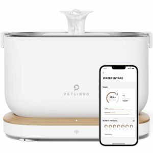 PETLIBRO App-Controlled Cat Water Fountain with Stainless Steel Tray