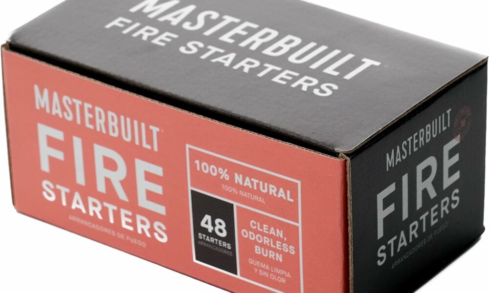 Masterbuilt® Pure-Parrafin All-Natural Odorless Wax Fire Starters for Charcoal Grilling, Made for Gravity Series but Compatible with All Charcoal Grills & Fireplaces, 48-Count, Model MB20091521 product image