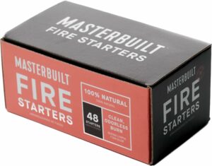 Masterbuilt® Pure-Parrafin All-Natural Odorless Wax Fire Starters for Charcoal Grilling, Made for Gravity Series but Compatible with All Charcoal Grills & Fireplaces, 48-Count, Model MB20091521 product image