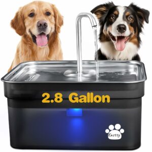 Kastty 2.8Gal Stainless Steel Pet Water Fountain