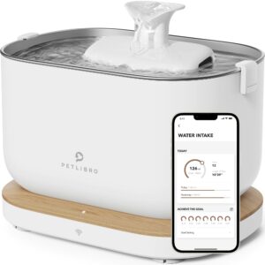 PETLIBRO App-Controlled Cat Water Fountain with Stainless Steel Tray (2-Pack)