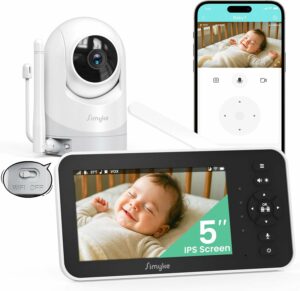 Simyke 5-Inch 720p Baby Monitor with Pan-Tilt-Zoom product image