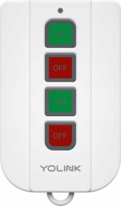 YoLink On/OffFob Programmable 2-Device/Group Smart Fob, LoRa Extreme Long (up to 1/4 Mile Open-air) Range for use with YoLink Smart Plugs, Light Switches, Plugs, Relays, Valves, Locks, etc. product image