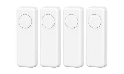 THIRDREALITY ZigBee Smart Button 4 Pack, 3-Way Remote Control, Require Zigbee hub, Work with SmartThings, Aeotec, Hubitat, Home Assistant, Third Reality Hub, Battery Included. White 4 Pack product image