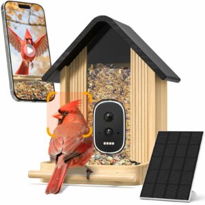 WLNYUGS 2.5K AI Bird Feeder with Camera (Solar)