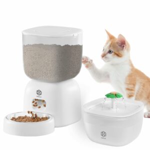 HX HECLX 3L Cat Feeder 2L Water Fountain