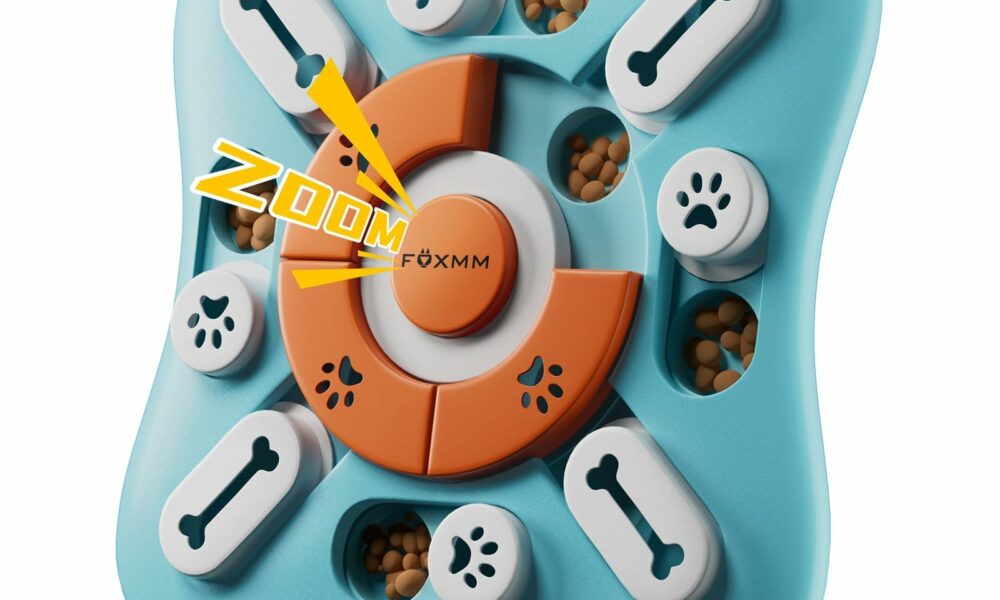 Interactive Dog Treat Puzzle Toys for IQ Training & Mental Stimulating,Fun Slow Feeder,Large Medium Small Dogs Enrichment Toys with Squeak Design S-Level 2 product image