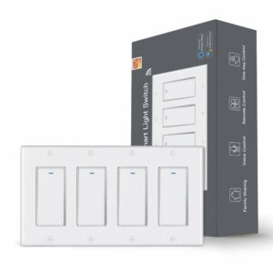 MoesGo 4-Gang WiFi Smart Light Switch (Neutral Wire Required)