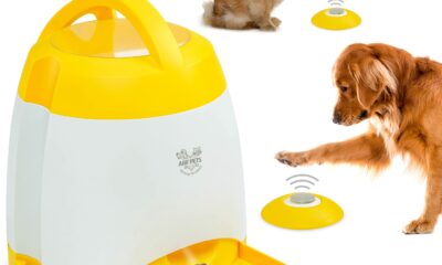 Arf Pets Dog Treat Dispenser with Remote Button – Dog Memory Training Activity Toy – Treat While Train, Promotes Exercise by Rewards, Improves Memory & Positive Training for A Healthier & Happier Pet With 2 Remote Button's product image