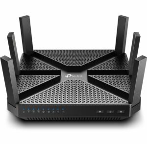 TP-Link AC4000 Smart WiFi Router - Tri Band Router, MU-MIMO, VPN Server, Parental Control, 1.8GHz CPU, Gigabit, Beamforming, Link Aggregation, Rangeboost, Works with Alexa(Archer A20),Black product image