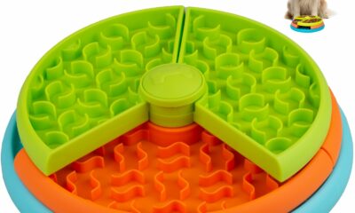 Slow Feeder Dog Bowl 3 Levels, Reduces Boredom and Anxiety, Non-Slip Interactive Puzzle Feeder, Suitable for Small/Medium/Larger Dogs Orange product image