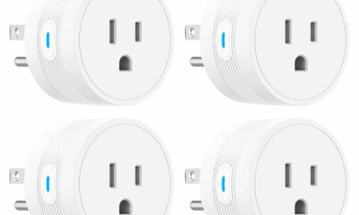 EIGHTREE 15A Smart Plug, Wi-Fi & Bluetooth Smart Outlet for High-Power Home Appliances, Works with Alexa & Google Home, Easy Setup, Timer & Remote Control, FCC & ETL Certified, 2.4GHz Wi-Fi Only 4 Pack WiFi Smart Plug product image