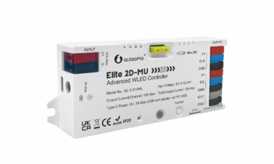 Elite Series ESP32 WLED LED Strip Controller Dynamic Mic Sound Reactive 20A Fuse Level Shifter UART Energy Save Relay for WS2811 WS2812 SK6812 WS2813 WS2815 Addressable RGB IC Strip Elite WLED No Ethernet product image