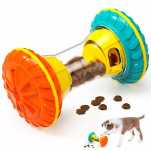 Interactive Dog Puzzle Toys for Boredom, Dogs Enrichment Toy to Keep Them Busy, Treat Dispensing Slow Feeder Yellow product image