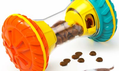 Interactive Dog Puzzle Toys for Boredom, Dogs Enrichment Toy to Keep Them Busy, Treat Dispensing Slow Feeder Yellow product image