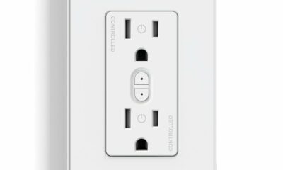 ELEGRP Smart Outlet, Smart in-Wall Outlets Works with Alexa and Google Assistant, 2.4GHz Wi-Fi Smart Receptacle, No Hub Required, UL Listed, White, 1 Pack Smart Outlet White 1 product image