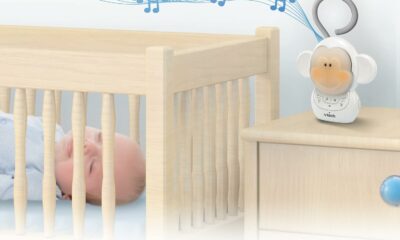 VTech DM1411 Audio Baby Monitor & Portable Soother Dual-Unit Rechargeable Battery, Long Range, Soft-Glow Night Light, Soothing Sounds & Lullabies, Digital Wireless Transmission, Sound Indicator product image