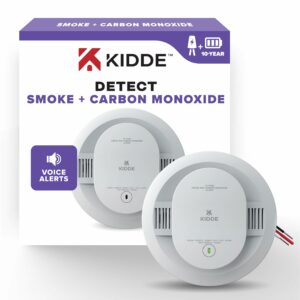 Kidde Hardwired Smoke & CO Detector 10-Year Battery Backup