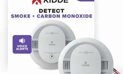Kidde Hardwired Smoke & Carbon Monoxide Detector, 10-Year Battery Backup, Voice Alerts, Interconnectable LED Warning Light Indicators 1 Pack product image
