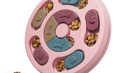 DR CATCH Dog Puzzles,Dogs Food Puzzle Feeder Toys for IQ Training & Mental Enrichment,Dog Treat Puzzle(Pink) product image