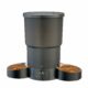 Gimars 5L Automatic Cat Feeder for 2 Cats, Programmable 1-6 Meals Cat Food Dispenser with Stainless Steel Bowl, Easy Setup, Dual Power Supply,10s Meal Call Timed Pet Feeder for Cats and Small Dogs Black Two Bowls product image