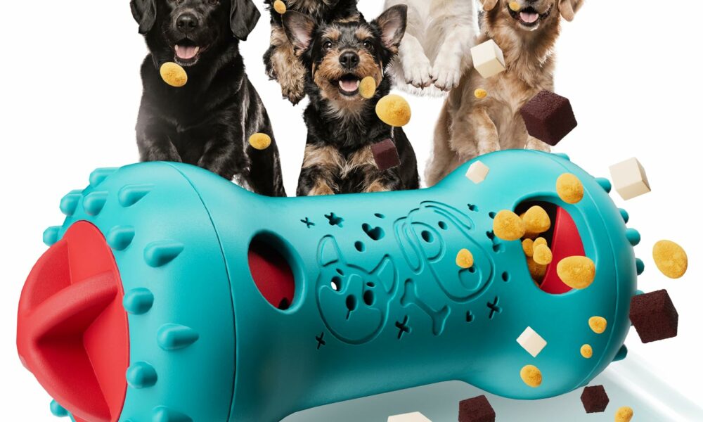 knitly Interactive Dog Toys, Adjustable Treat Dispensing Toy to Keep Them Busy, Dog Enrichment for Brain Stimulation & Cognitive for Puppy Puzzle to Reduce Boredom - Ideal Gift for Cats and Dogs Modern product image