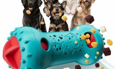 knitly Interactive Dog Toys, Adjustable Treat Dispensing Toy to Keep Them Busy, Dog Enrichment for Brain Stimulation & Cognitive for Puppy Puzzle to Reduce Boredom - Ideal Gift for Cats and Dogs Modern product image