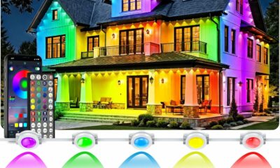 500FT Permanent Outdoor Lights Waterproof with Smart App Control Remote,DIY Scene Modes,Music Sync hronization,Eaves Lights for Garden Decor,Deck,Christmas product image