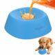 Yipetor Slow Feeder Dog Bowls for Liquid Treat, Anti-Slip【Entertained Ball-in】 Bone Broth Dog Lick Bowl, 3/4 Cup Yogurt Pup Lick Toy for Large Medium Small Breeds Dietary Supplement/Post-op Nutrition blue product image