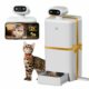 HHOLOVE Automatic Cat Feeder with Camera AI-Powered, 2k HD Video Night Vision, 5G/2.4G Wi-Fi Programmable, 2-Way Audio, Low Food Alert, Blockage Sensor, 1-Year Subscription Version product image