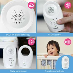 VTech DM1111, Enhanced Range Digital Audio Baby Monitor, 1 Parent Unit, White product image