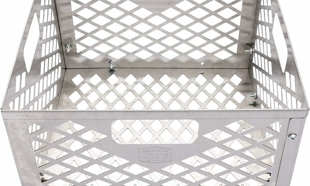 Oklahoma Joe's 5279338P04 Stainless Steel Offset Smoker Charcoal Firebox Basket, Silver (Pack of 1) Firebox Basket product image