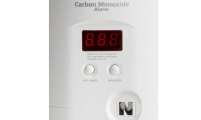 Kidde Carbon Monoxide Detector, Plug In Wall with 9-Volt Battery Backup, Digital LED Display 1 Pack White product image
