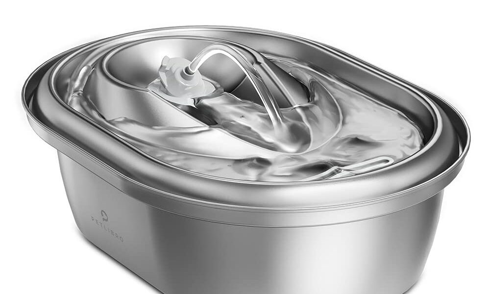 PETLIBRO Cat Water Fountain Stainless Steel, 68oz/2L Pet Water Fountain for Cats Inside, Food-Grade Dog Water Fountain, Cat Water Dispenser with Adjustable Water Flow for Cats & Dogs 67oz/2L Stainless Steel Fountain product image