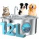 Dog Water Fountain for Large Dogs: Stainless Steel Dog Fountain Water Bowl - 3.2Gal/406oz/12L Super Quiet Big Cat Water Fountain with Visual Water Level -Great for Large Dogs Cats and Multi-Pet Home product image